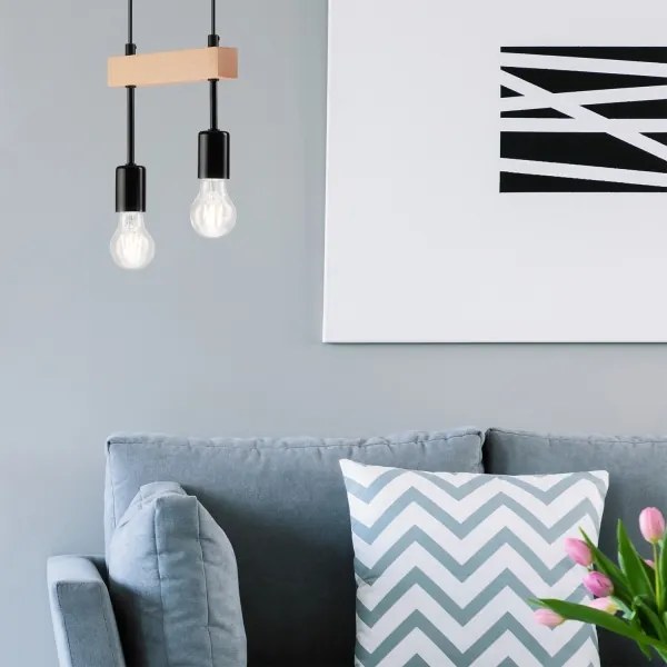 Lampadario a cavo ORAZIO 2xE27/60W/230V