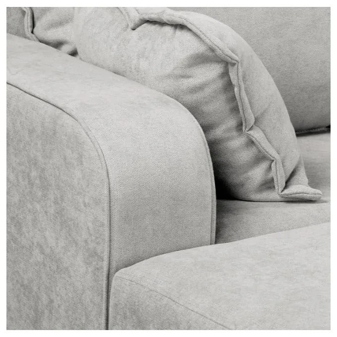 Divano angolare grigio chiaro (angolo sinistro) Beata - Ropez