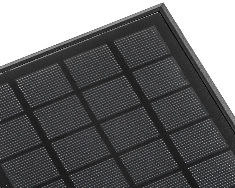 Lampada da terra per esterni nera 40 cm con luce dimmerabile e sensore solare - Charlotte