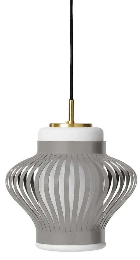 Warm Nordic - Opale Lamella Lampada a Sospensione Grigio Cielo Warm Nordic