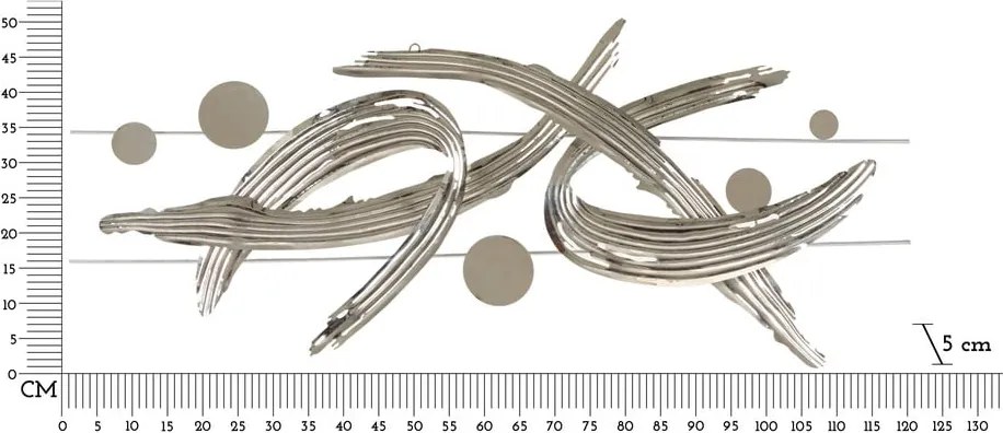 Decorazione da parete in metallo 121x52 cm Mondrian - Mauro Ferretti