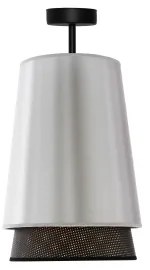 Duolla - Lampadario a plafone BELL SHINY 1xE27/15W/230V diametro 25 cm argento/nero