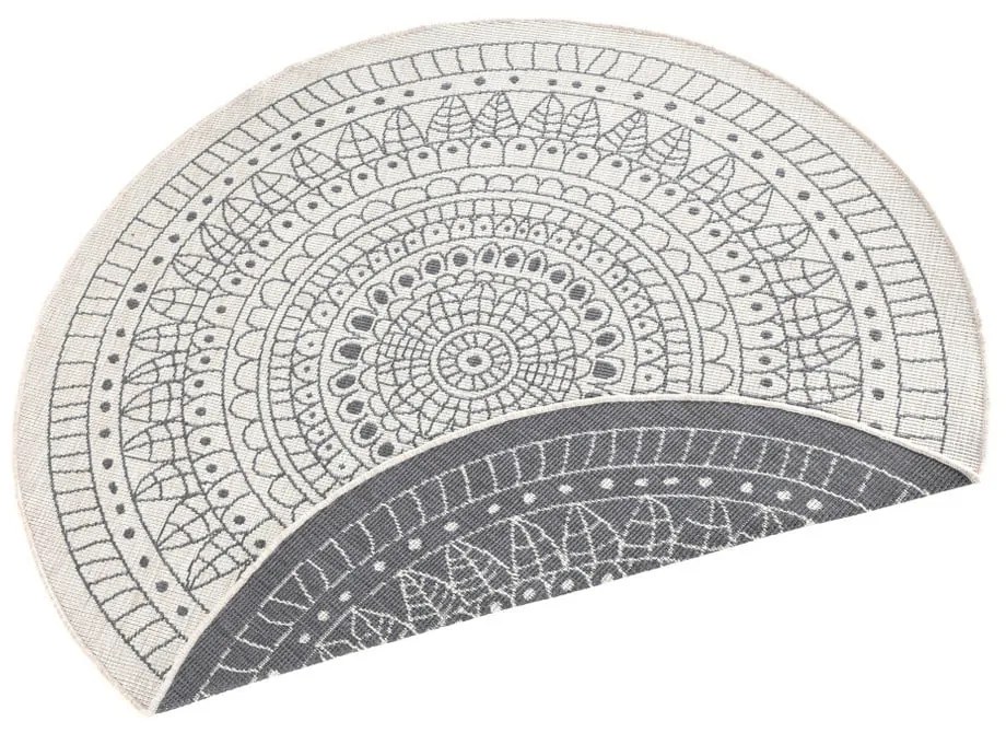 Tappeto da esterno grigio e crema , ø 200 cm Porto - NORTHRUGS