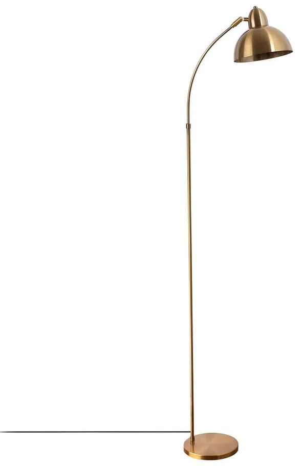 Lampada da terra color ottone con paralume in metallo (altezza totale 162 cm) Marzeo – Opviq lights
