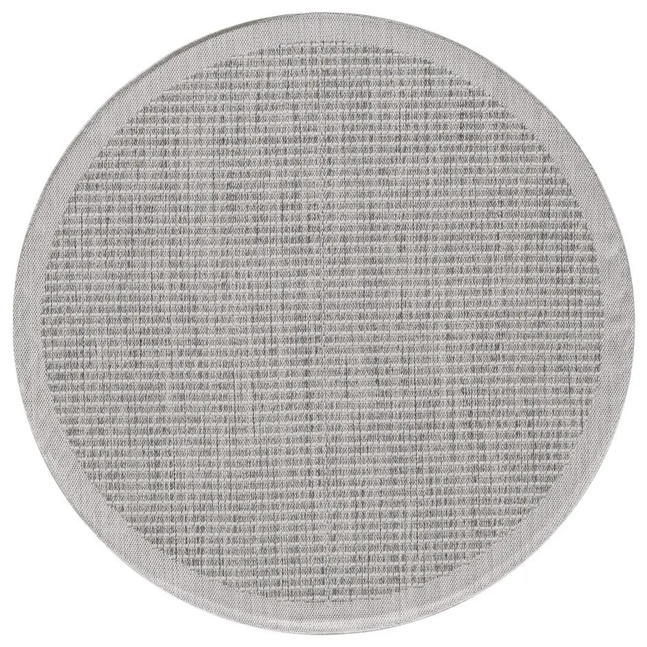 Tappeto grigio rotondo per esterni ø 160 cm Giza - Ayyildiz Carpets