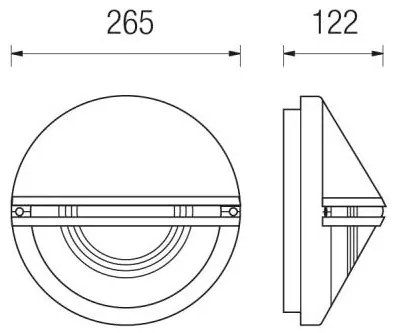 Astra Led Con Griglia In Alto E In Mezzo 17W 4000°K