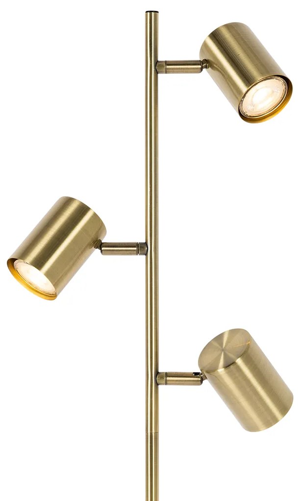 Lampada da terra moderna bronzo 3 luci - Jeana