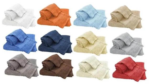 Set Asciugamani Viso e Ospite Vari Colori