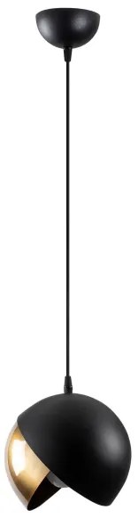 Lampadario su corda BERCESTE 1xE27/40W/230V nero/oro