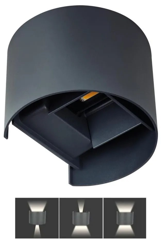 Applique a LED da esterno REKA LED/7W/230V IP54 antracite