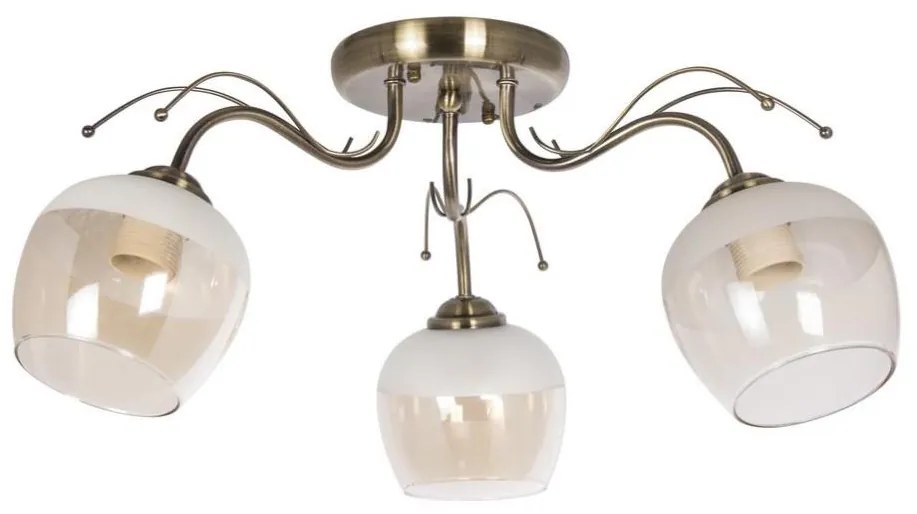 Lampadario fisso 3xE27/60W/230V ottone