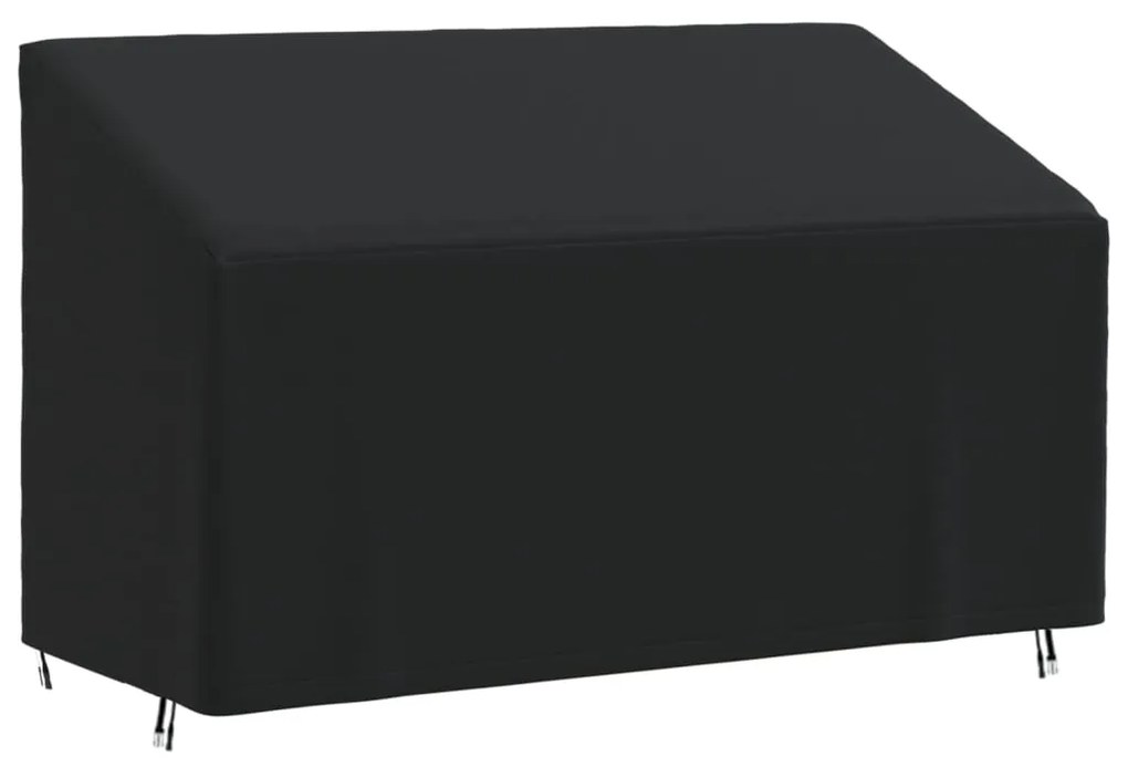 Copertura Per Panca A 3 Posti Nera 165x70x65/94 Cm 420d Oxford /