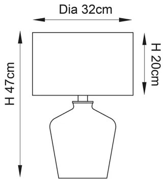 Endon 61198 - Lampada da tavolo WALDORF 1xE27/10W/230V cromo lucido/bianco