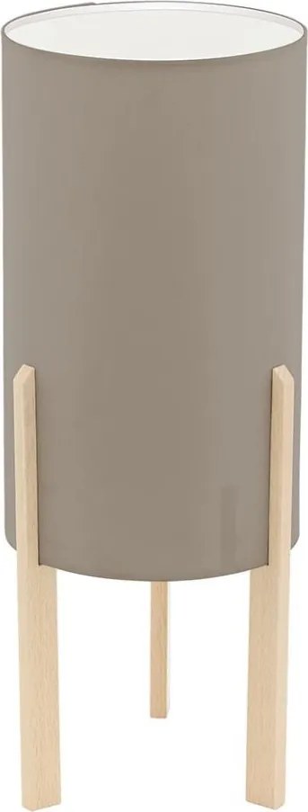Eglo 97893 - Lampada da tavolo CAMPODINO 1xE27/60W/230V, altezza 400 mm, colore taupe