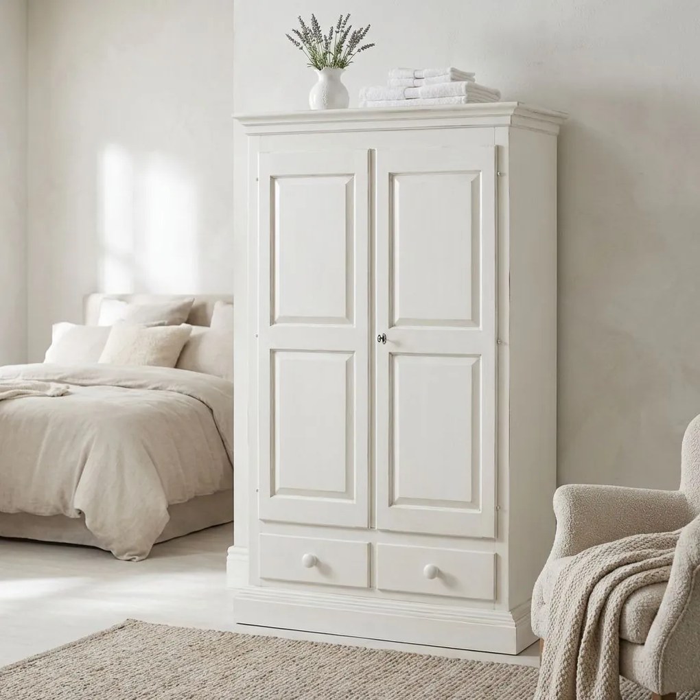 CHESTER - armadio 2 ante in legno massellox200