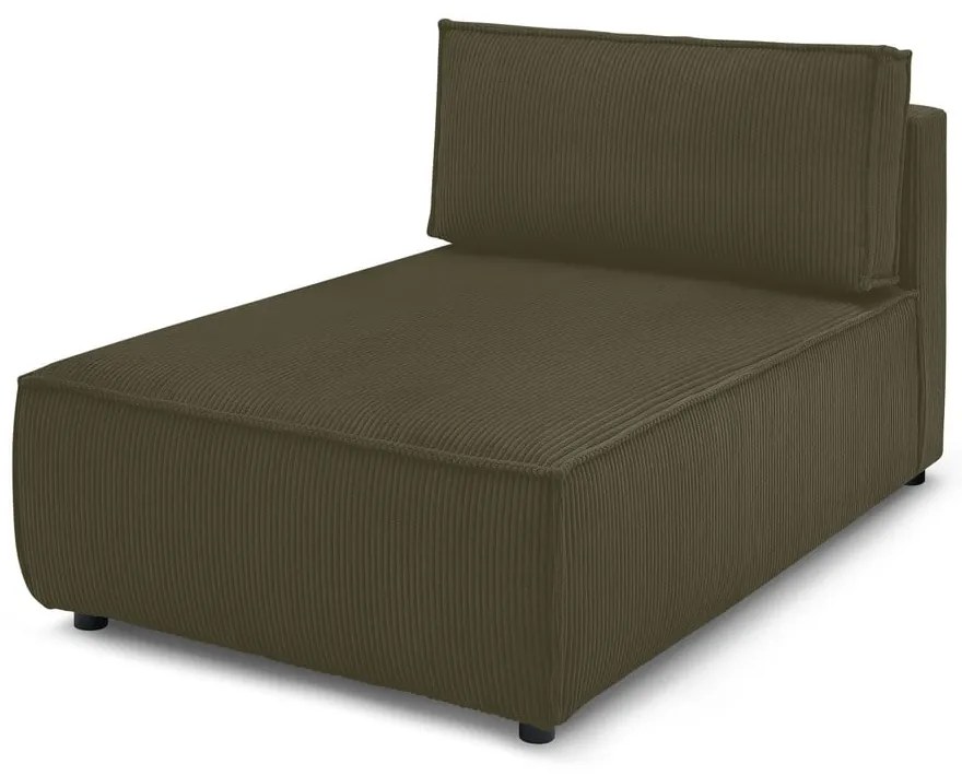 Modulo divano in velluto a coste variabile verde chiaro Nihad modular - Bobochic Paris