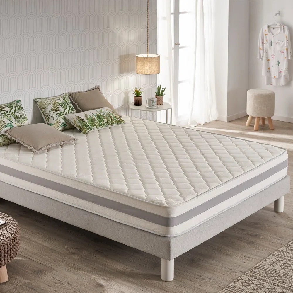 Materasso bifacciale in schiuma dura/media 80x200 cm Naturcare Aloe Vera - Moonia