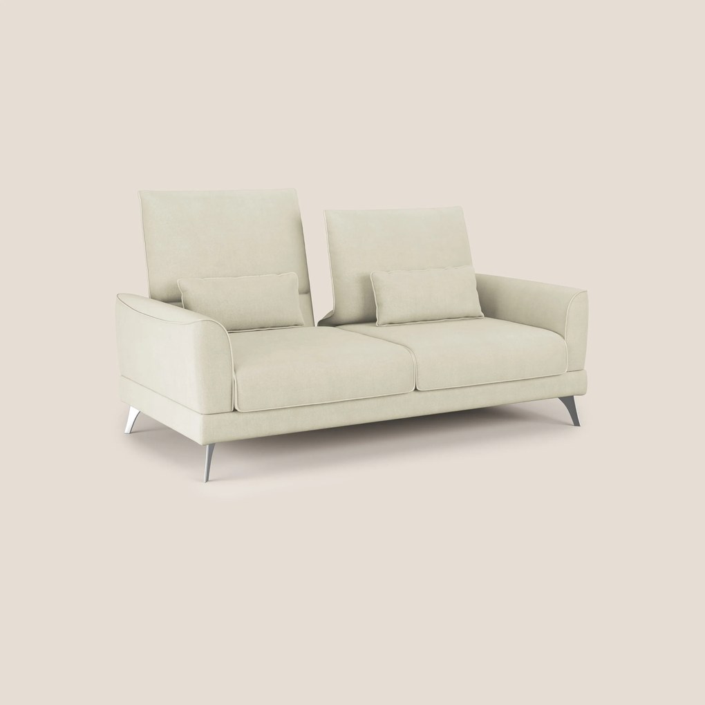 Tommy Divano relax con schienali traslanti in microfibra smacchiabile T11 panna