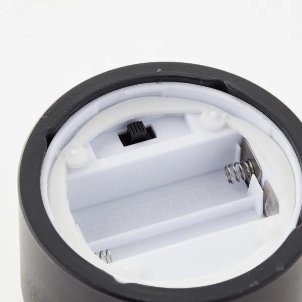 Brilliant - Set di 3 candele LED BOUGIE LED/2xAA IP44 nero/fumé