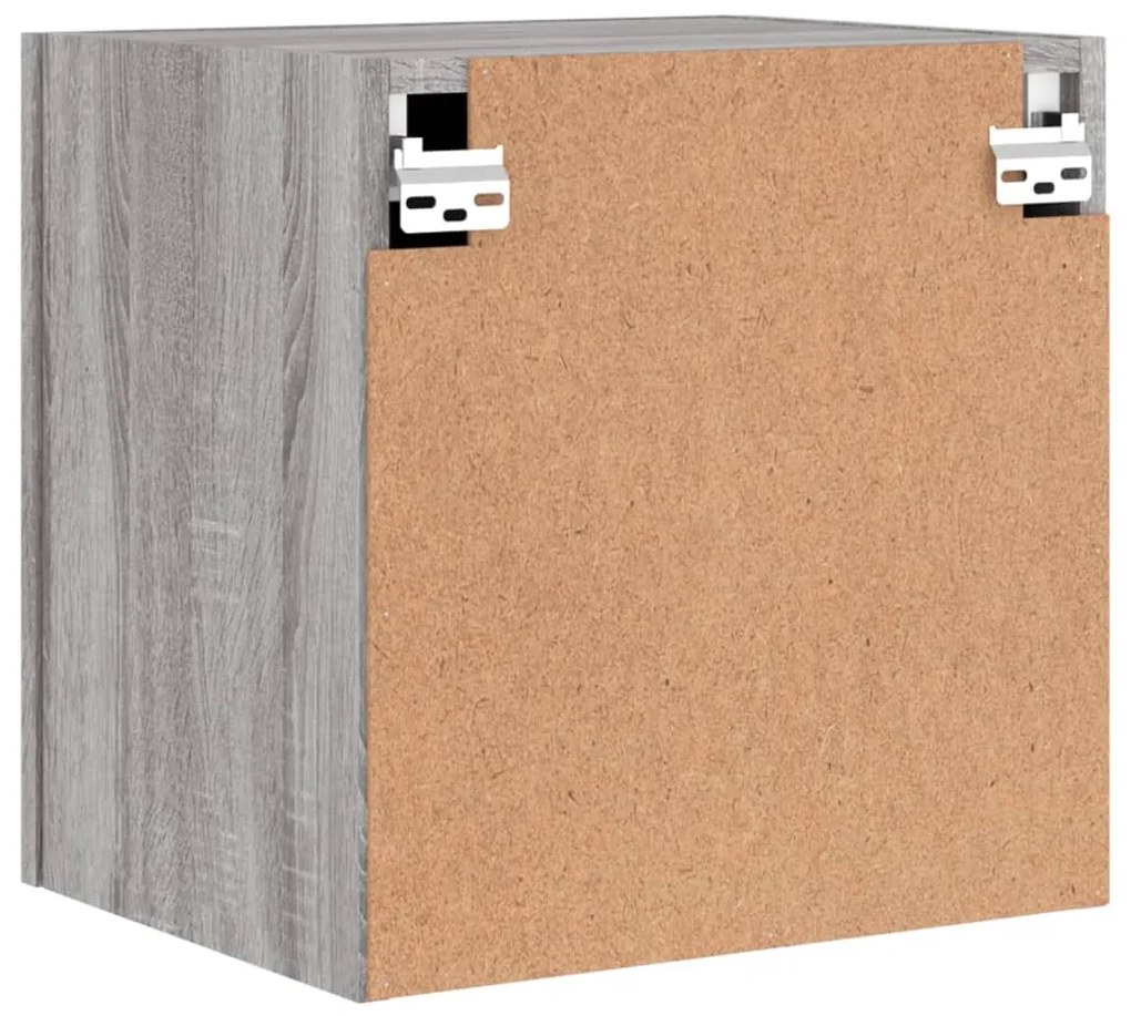 Mobili TV Muro 2pz Grigio Sonoma 40,5x30x40cm Legno Multistrato