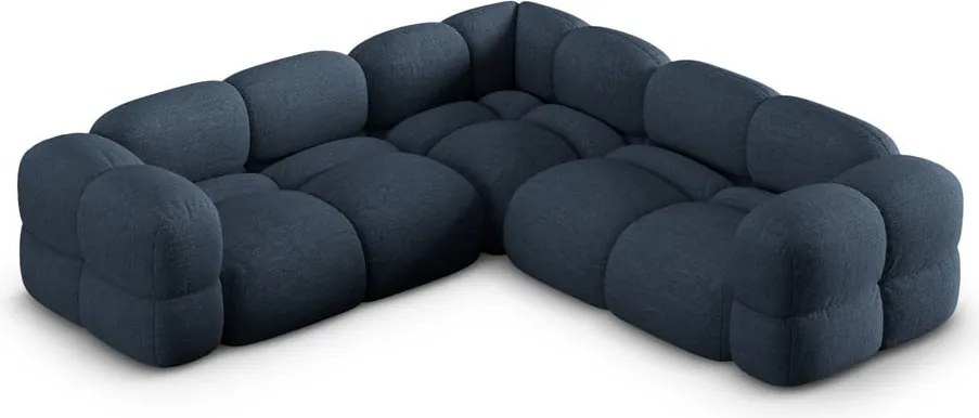 Divano angolare blu scuro Loretto – Cosmopolitan Design