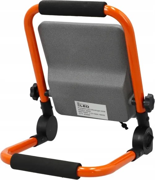 LED Faretto ricaricabile con stativo LED/30W/3,2V 4500K 5000 mAh IP65 arancione