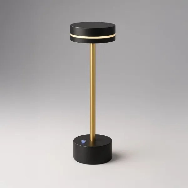 Lampada da tavolo LED dimmerabile ricaricabile SAM LED/5W/5V 3600 mAh nero/oro