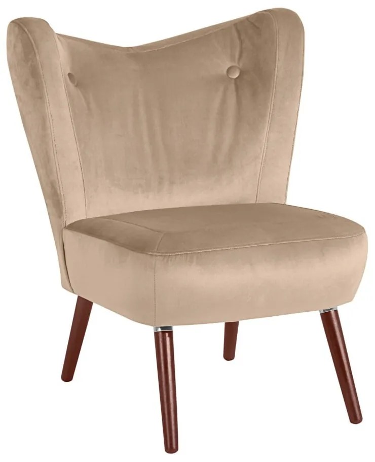 Poltrona beige Velluto Sari - Max Winzer