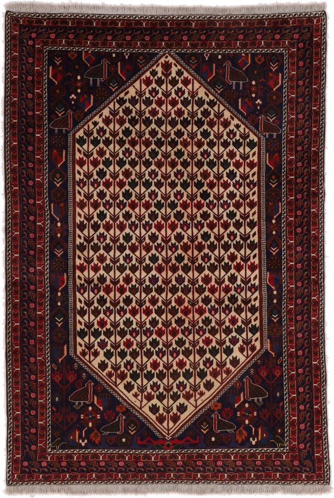 Afshar Tappeto 200x140 (Iran) Annodato A Mano