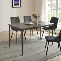 Tavolo da Sala Pranzo Lindesberg 120 x 70 cm Grigio [en.casa]