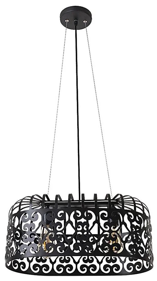 Rabalux 2157 - Lampadario ALESSANDRA 2xE27/60W/230V nero