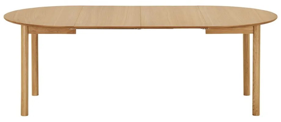 Tavolo da pranzo rotondo con effetto rovere allungabile con estensione ø 120 cm Bundaberg – House Nordic