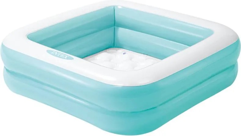 Intex - Piscina per bambini quadrata imbottita - Blu