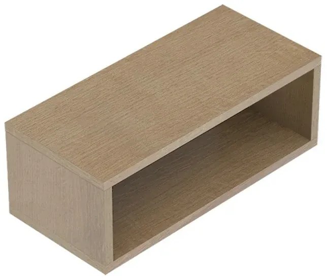 Composizione bagno sospesa aperta 110 cm Master rovere miele