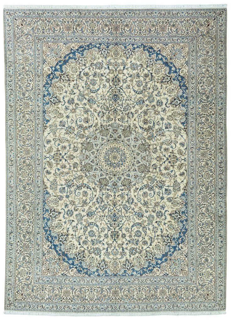 Nain Tappeto 300x400 Beige (Iran) Annodato A Mano
