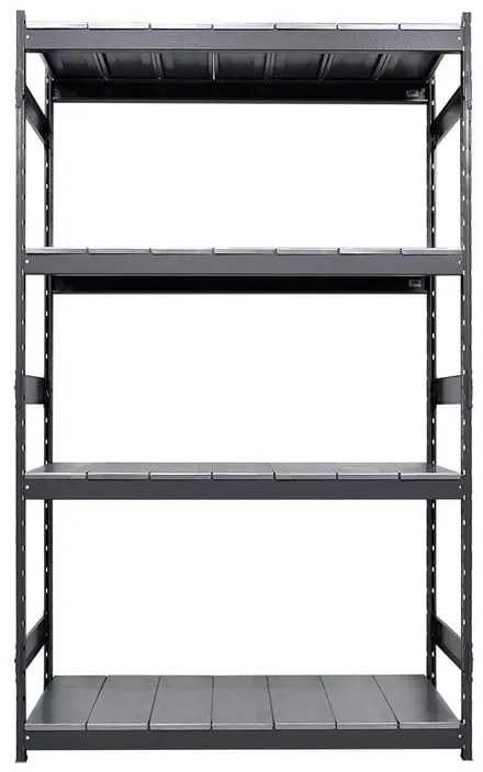 Scaffale in kit 4 ripiani Kompos L 120 x P 40 x H 240 cm grigio, portata per ripiano 400 kg