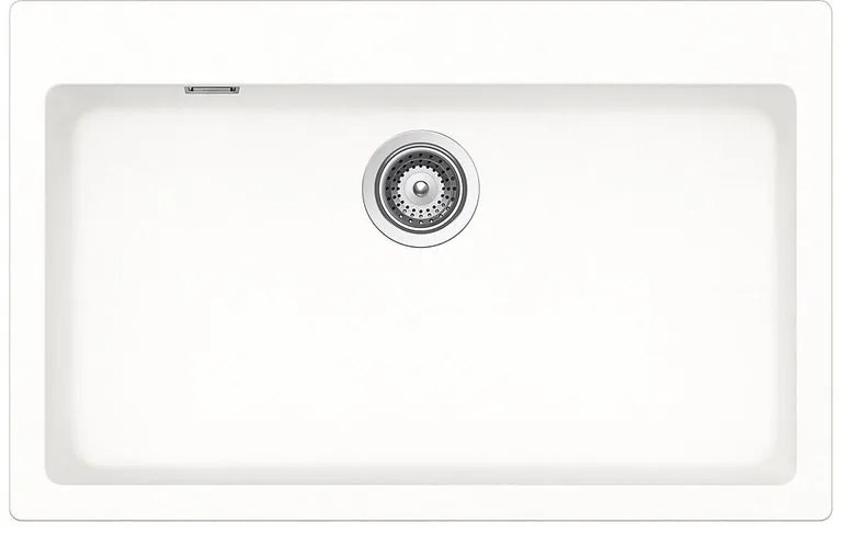 Lavello integrato 1 vasca SCHOCK Primus N100XL quarzo L 50 x L 79 cm bianco