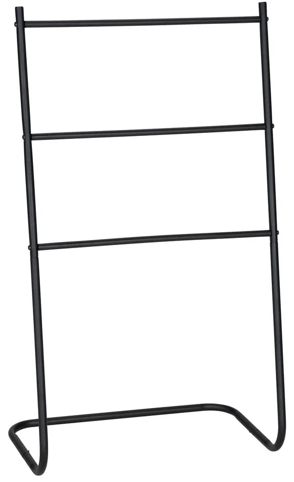 Portasciugamani in metallo nero opaco Aracena - Allstar