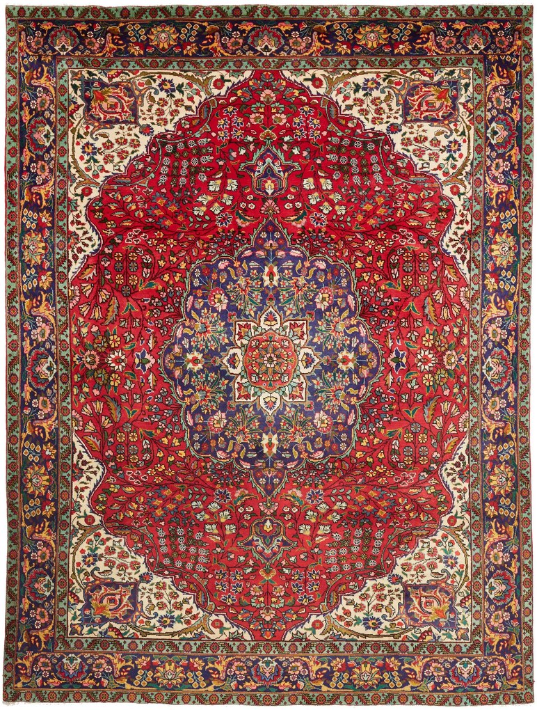 Tabriz Tappeto persiano 250x330 Blu (Iran) Annodato A Mano