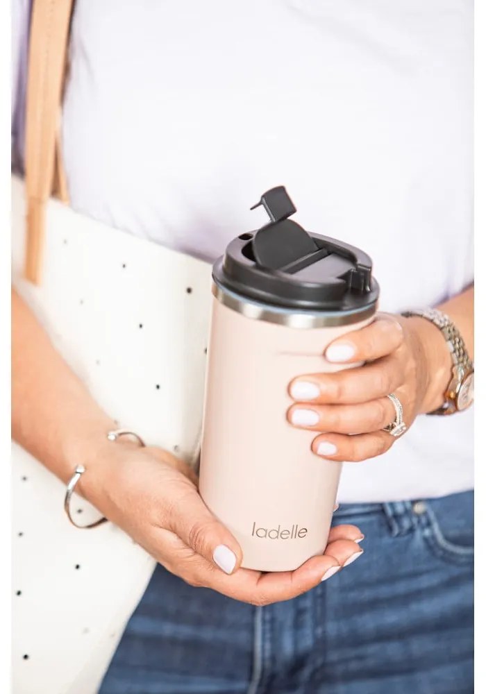 Tazza termica in rosa chiaro 500 ml Eco – Ladelle