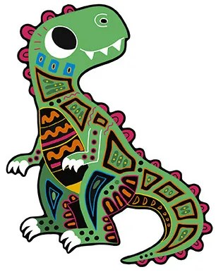 Scratch art - Sagome di dinosauri