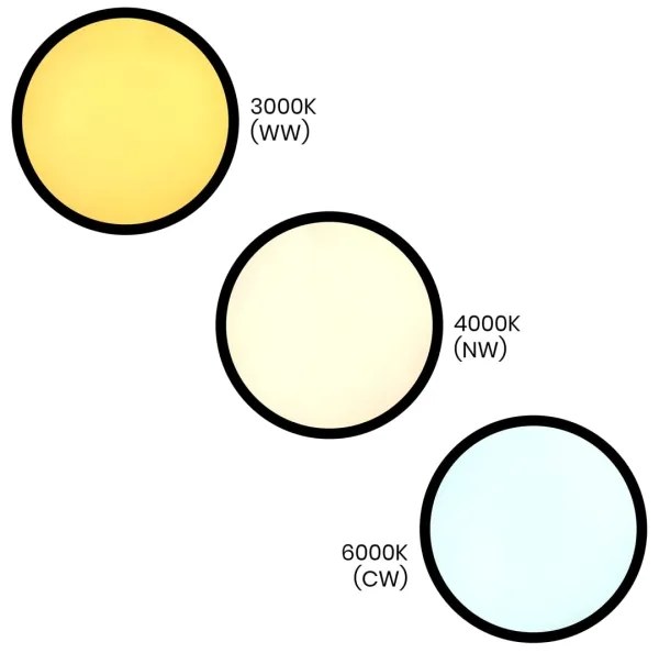 Plafoniera LED MAQ 50W 230V 3000/4000/6500K IP40 nera