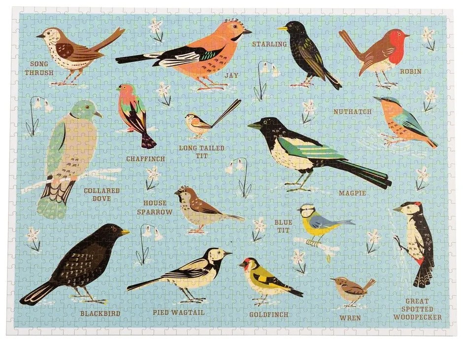 Puzzle 1000 pezzi 1000 Garden Birds - Rex London