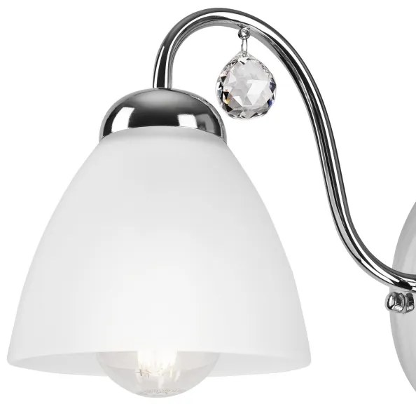 Lampada da parete MIRANDA 1xE27/60W/230V cromo lucido