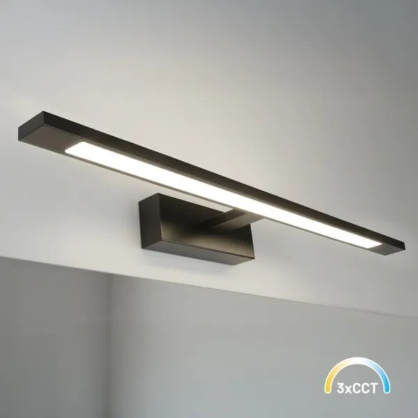 Illuminazione LED per specchio da bagno KLIMT LED/12W/230V 3000/4000/6000K 60 cm IP44 nero