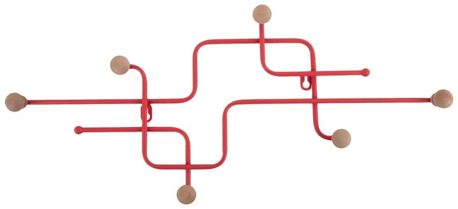 Attaccapanni da parete rosso in metallo 60,5 cm Metro – PT LIVING