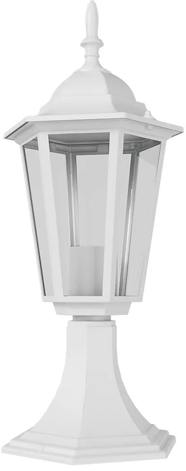 Paletto Lampione Vintage 40cm E27 IP54 Bianco - Serie Tosca