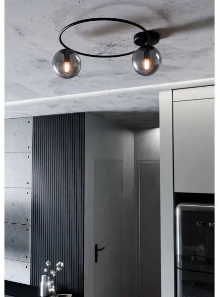 Plafoniera SOPRA 2xE14/10W/230V nero