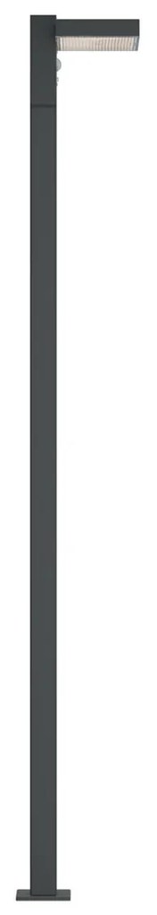 Paletto da giardino Solare Nero 100cm con Sensore di Mov. e Picchetto Colore Bianco Naturale 4.000K