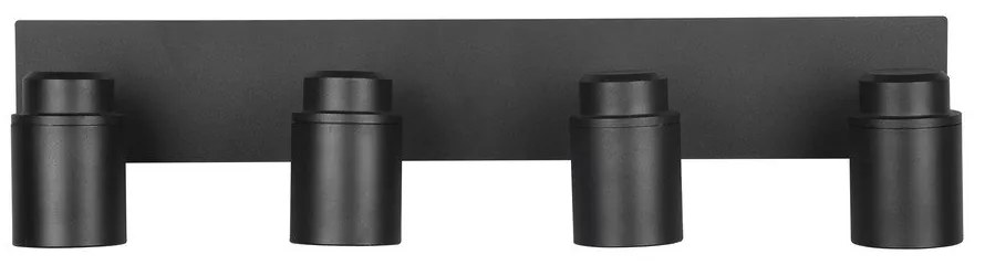 Faretto in metallo nero opaco 19x52 cm Angelo - Trio